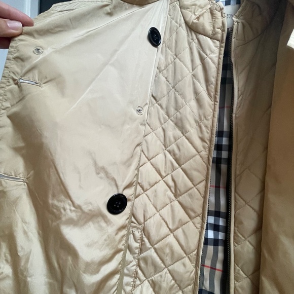 NWOT Burberry Nylon 2in1 Trench Coat and Quilt Jacket 4 XS - Picture 12 of 15